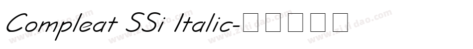 Compleat SSi Italic字体转换